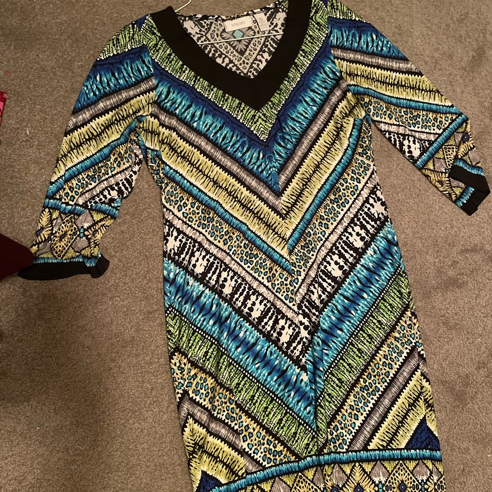 Chicos Size 0 (about a size 4) Animal Print Dress